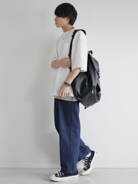 「ETELIO（エテリオ）の【2点セット】サージカルステンレスフープ　イヤーカフ　巾着付き（イヤーカフ）」を使った、こーせ︎︎︎︎︎︎︎︎さん（メンズ・169cm）の夏コーディネート