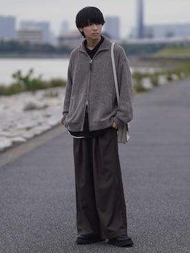 「アイテム（イヤーカフ）」を使った、こーせ︎︎︎︎︎︎︎︎さん（メンズ・169cm）の秋コーディネート