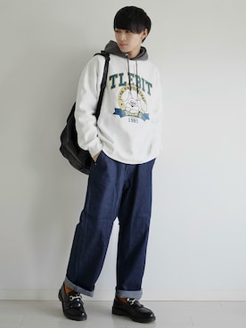 「アイテム（ピアス（片耳用））」を使った、こーせ︎︎︎︎︎︎︎︎さん（メンズ・169cm・20代）の冬コーディネート