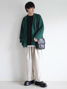 「re_k by JUNRED（レクバイジュンレッド）のアイテム（パンツ）」を使った、こーせ︎︎︎︎︎︎︎︎さん（メンズ・169cm）の夏コーディネート