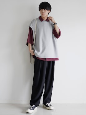 「ごきげんウィーク」｜「アイテム（腕時計）」を使った、こーせ︎︎︎︎︎︎︎︎さん（メンズ・169cm）の春コーディネート