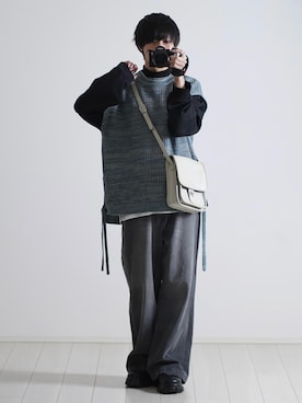 「Lui's（ルイス）のアイテム（パンツ）」を使った、こーせ︎︎︎︎︎︎︎︎さん（メンズ・169cm）の春コーディネート