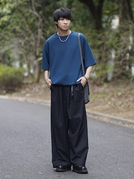 「DEVICE（デバイス）のアイテム（バッグ）」を使った、こーせ︎︎︎︎︎︎︎︎さん（メンズ・169cm）の夏コーディネート