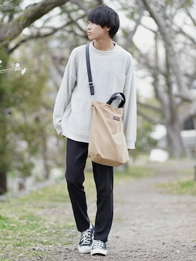 「春ニット」｜こーせ︎︎︎︎︎︎︎︎さん（メンズ・169cm・20代）の春コーディネート
