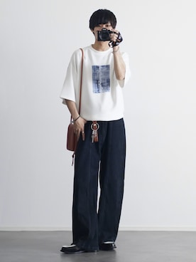 「DEVICE（デバイス）のアイテム（バッグ）」を使った、こーせ︎︎︎︎︎︎︎︎さん（メンズ・169cm）の夏コーディネート