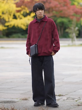 「アイテム（イヤーカフ）」を使った、こーせ︎︎︎︎︎︎︎︎さん（メンズ・169cm）の秋コーディネート