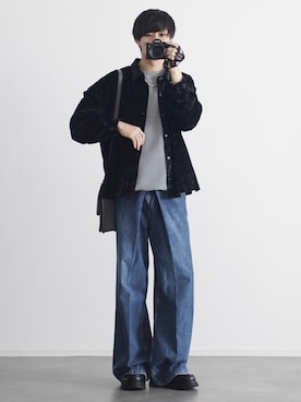 「アイテム（イヤーカフ）」を使った、こーせ︎︎︎︎︎︎︎︎さん（メンズ・169cm）の春コーディネート