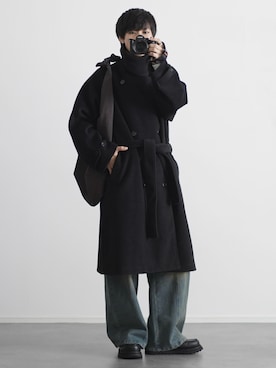 「アイテム（イヤーカフ）」を使った、こーせ︎︎︎︎︎︎︎︎さん（メンズ・169cm）の冬コーディネート