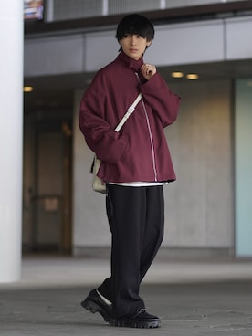 「ETELIO（エテリオ）のアイテム（その他アウター）」を使った、こーせ︎︎︎︎︎︎︎︎さん（メンズ・169cm）の冬コーディネート