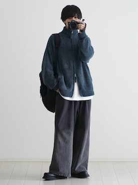 「アイテム（イヤーカフ）」を使った、こーせ︎︎︎︎︎︎︎︎さん（メンズ・169cm）の秋コーディネート