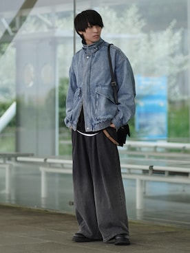 「グラデーションデニム」｜「アイテム（ジャケット/アウター）」を使った、こーせ︎︎︎︎︎︎︎︎さん（メンズ・169cm）の秋コーディネート