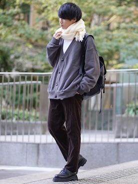 「アイテム（バックパック/リュック）」を使った、こーせ︎︎︎︎︎︎︎︎さん（メンズ・169cm）の秋コーディネート