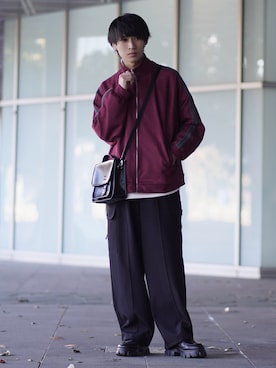 「ETELIO（エテリオ）の【2点セット】サージカルステンレスフープ　イヤーカフ　巾着付き（イヤーカフ）」を使った、こーせ︎︎︎︎︎︎︎︎さん（メンズ・169cm）の春コーディネート