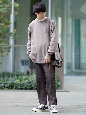 「ETELIO（エテリオ）のアイテム（テーラードジャケット）」を使った、こーせ︎︎︎︎︎︎︎︎さん（メンズ・169cm）の秋コーディネート