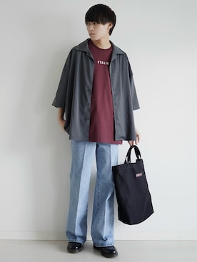 「Dr. Martens（ドクターマーチン）のDr.Martens　ADRIAN SNAFFLE（ドレスシューズ）」を使った、こーせ︎︎︎︎︎︎︎︎さん（メンズ・169cm）の春コーディネート