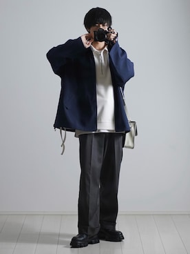 「ETELIO（エテリオ）のアイテム（その他アウター）」を使った、こーせ︎︎︎︎︎︎︎︎さん（メンズ・169cm）の冬コーディネート