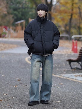 「アイテム（モカシン/デッキシューズ）」を使った、こーせ︎︎︎︎︎︎︎︎さん（メンズ・169cm）の秋コーディネート