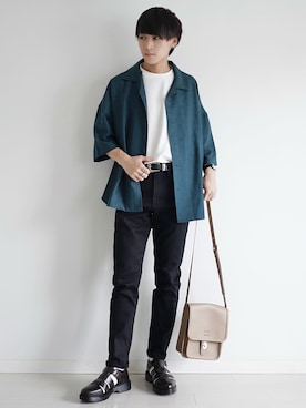 「FREAK'S STORE（フリークスストア）のアイテム（ベルト）」を使った、こーせ︎︎︎︎︎︎︎︎さん（メンズ・169cm）の夏コーディネート