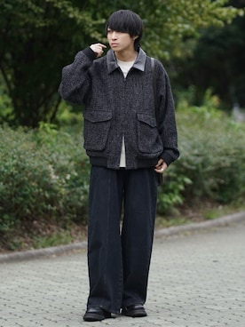 「アイテム（イヤーカフ）」を使った、こーせ︎︎︎︎︎︎︎︎さん（メンズ・169cm）の秋コーディネート