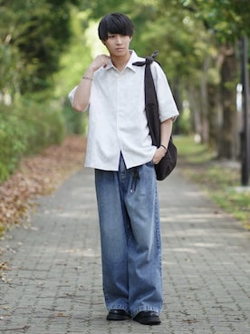 「アイテム（イヤーカフ）」を使った、こーせ︎︎︎︎︎︎︎︎さん（メンズ・169cm）の春コーディネート