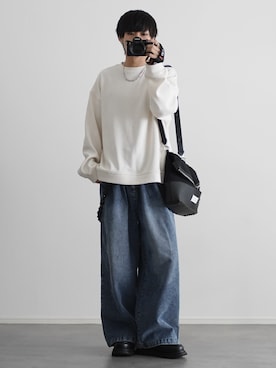 「アイテム（ウォレットチェーン）」を使った、こーせ︎︎︎︎︎︎︎︎さん（メンズ・169cm）の秋コーディネート