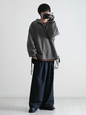 「ETELIO（エテリオ）の【2点セット】サージカルステンレスフープ　イヤーカフ　巾着付き（イヤーカフ）」を使った、こーせ︎︎︎︎︎︎︎︎さん（メンズ・169cm）の秋コーディネート