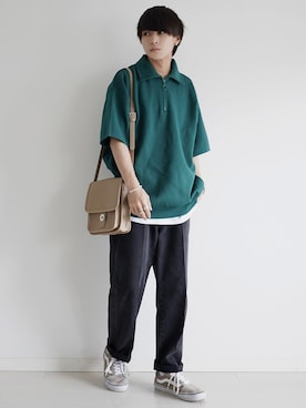 「ETELIO（エテリオ）の【2点セット】サージカルステンレスフープ　イヤーカフ　巾着付き（イヤーカフ）」を使った、こーせ︎︎︎︎︎︎︎︎さん（メンズ・169cm）の夏コーディネート