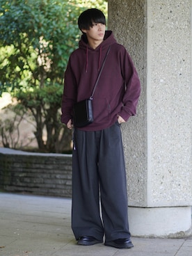 「アイテム（モカシン/デッキシューズ）」を使った、こーせ︎︎︎︎︎︎︎︎さん（メンズ・169cm）の秋コーディネート