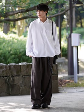 「アイテム（財布/小物）」を使った、こーせ︎︎︎︎︎︎︎︎さん（メンズ・169cm）の秋コーディネート