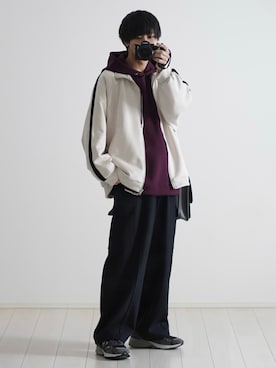 「ETELIO（エテリオ）の【2点セット】サージカルステンレスフープ　イヤーカフ　巾着付き（イヤーカフ）」を使った、こーせ︎︎︎︎︎︎︎︎さん（メンズ・169cm）の春コーディネート