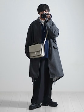 「アイテム（モッズコート）」を使った、こーせ︎︎︎︎︎︎︎︎さん（メンズ・169cm）の冬コーディネート