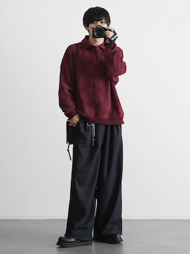 「アイテム（イヤーカフ）」を使った、こーせ︎︎︎︎︎︎︎︎さん（メンズ・169cm）の冬コーディネート