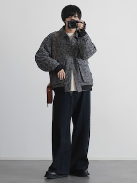 「アイテム（モカシン/デッキシューズ）」を使った、こーせ︎︎︎︎︎︎︎︎さん（メンズ・169cm）の秋コーディネート