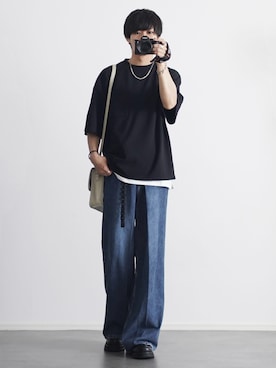 「DEVICE（デバイス）のアイテム（バッグ）」を使った、こーせ︎︎︎︎︎︎︎︎さん（メンズ・169cm）の春コーディネート