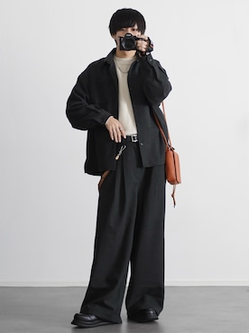 「アイテム（イヤーカフ）」を使った、こーせ︎︎︎︎︎︎︎︎さん（メンズ・169cm）の秋コーディネート