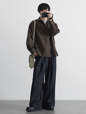 「アイテム（イヤーカフ）」を使った、こーせ︎︎︎︎︎︎︎︎さん（メンズ・169cm）の冬コーディネート