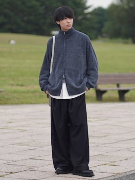 「DEVICE（デバイス）の【WEARISTA こーせ ×DEVICE コラボ】Rename フロントバックル ショルダーバッグ（ショルダーバッグ）」を使った、こーせ︎︎︎︎︎︎︎︎さん（メンズ・169cm）の秋コーディネート