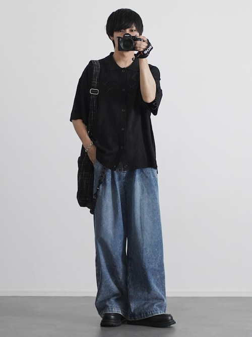 ダブルソールシャークコンビネーションモカシンシューズ