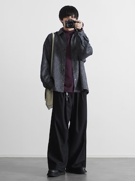 「アイテム（イヤーカフ）」を使った、こーせ︎︎︎︎︎︎︎︎さん（メンズ・169cm）の秋コーディネート