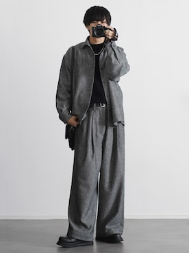 「アイテム（モカシン/デッキシューズ）」を使った、こーせ︎︎︎︎︎︎︎︎さん（メンズ・169cm）の秋コーディネート