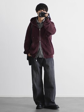 「アイテム（イヤーカフ）」を使った、こーせ︎︎︎︎︎︎︎︎さん（メンズ・169cm）の秋コーディネート