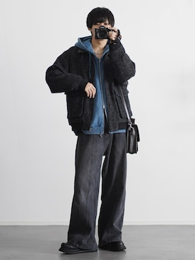 「アイテム（イヤーカフ）」を使った、こーせ︎︎︎︎︎︎︎︎さん（メンズ・169cm）の秋コーディネート