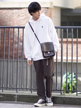 「ETELIO（エテリオ）のアイテム（テーラードジャケット）」を使った、こーせ︎︎︎︎︎︎︎︎さん（メンズ・169cm）の秋コーディネート