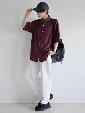 「shiki tokyo（シキトウキョウ）のアイテム（スニーカー）」を使った、こーせ︎︎︎︎︎︎︎︎さん（メンズ・169cm）の夏コーディネート