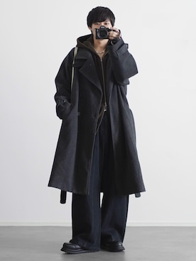 「アイテム（イヤーカフ）」を使った、こーせ︎︎︎︎︎︎︎︎さん（メンズ・169cm）の冬コーディネート