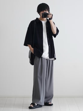 「アイテム（サンダル）」を使った、こーせ︎︎︎︎︎︎︎︎さん（メンズ・169cm）の夏コーディネート