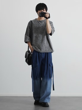 「アイテム（Tシャツ/カットソー）」を使った、こーせ︎︎︎︎︎︎︎︎さん（メンズ・169cm）の夏コーディネート
