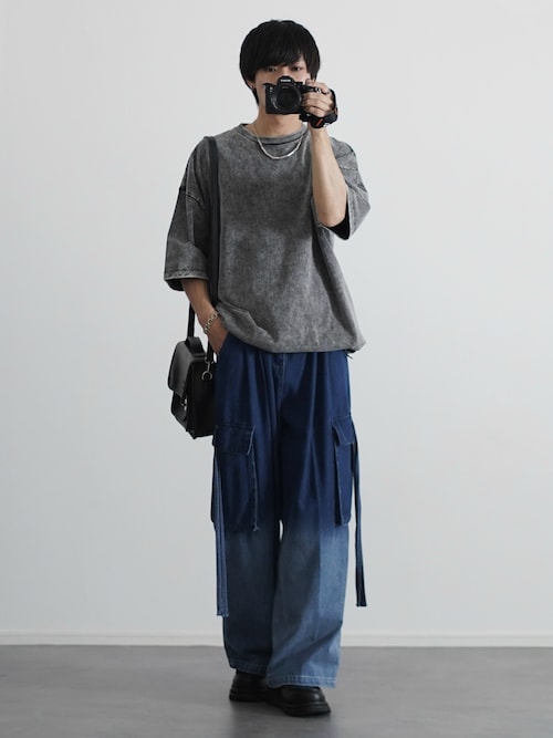 ダブルソールシャークコンビネーションモカシンシューズ