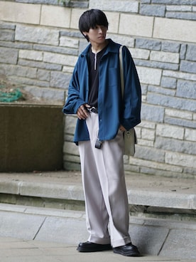 「アイテム（モカシン/デッキシューズ）」を使った、こーせ︎︎︎︎︎︎︎︎さん（メンズ・169cm）の夏コーディネート