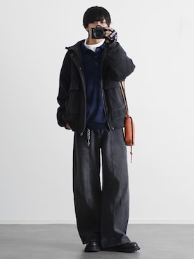 「アイテム（モカシン/デッキシューズ）」を使った、こーせ︎︎︎︎︎︎︎︎さん（メンズ・169cm）の秋コーディネート